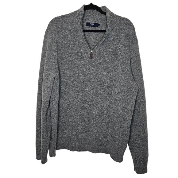 J Crew Mens 100% Lambswool Grey Pullover Sweater sz XL - Picture 1 of 5